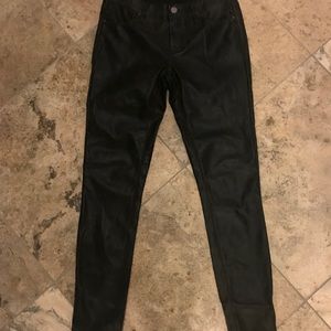 BLANK NYC distressed leather pants